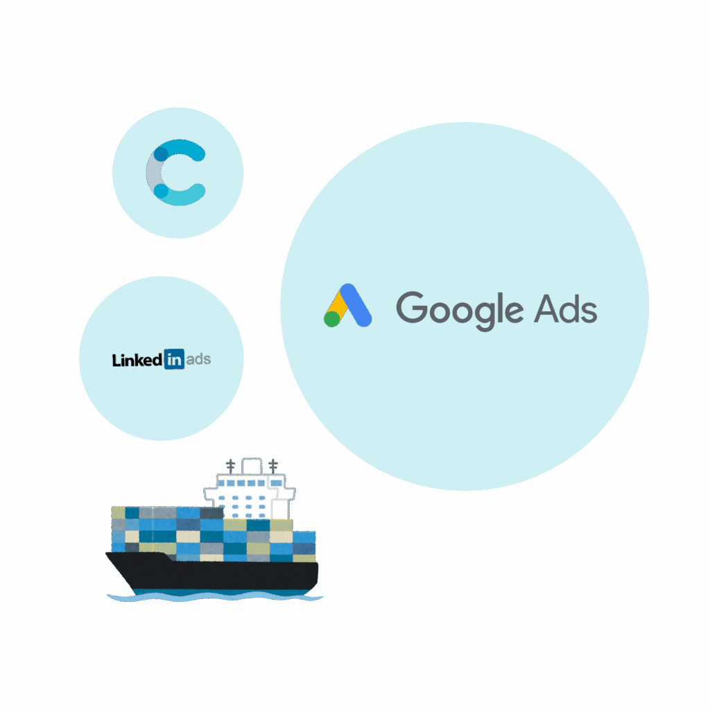 Google Ads en LinkedIn ads leadgeneratie binnen maritieme en logistieke sector - Boldwave