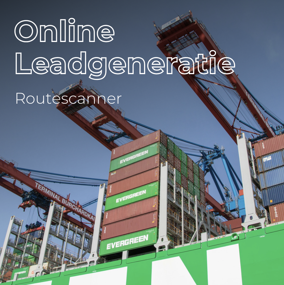 Online marketing leadgeneratie Routescanner intermodaal container transport platform